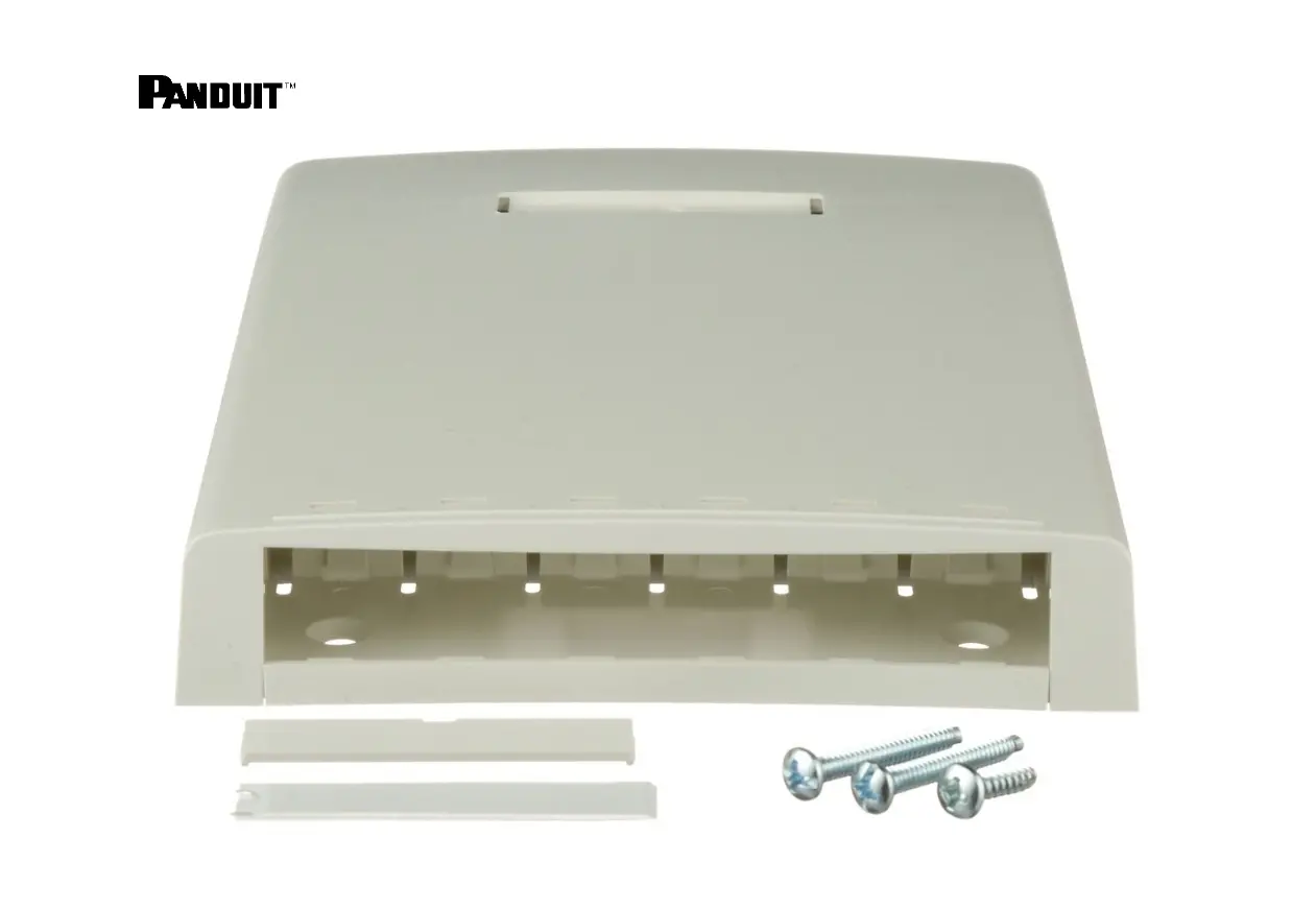 CAJA DE MONTAJE EN SUPERFICIE DE 6 PUERTOS BLANCO PANDUIT
